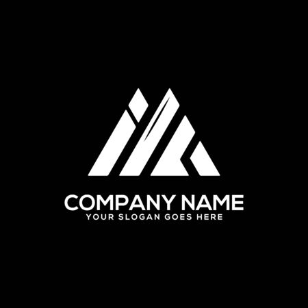 IF initial logo inspiration, I and A logo vector, can used sport, finance, firm logo templateのイラスト素材