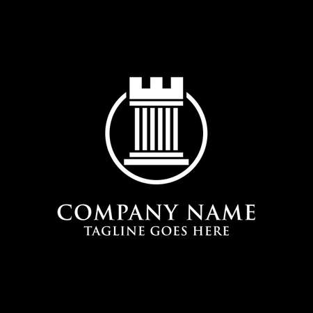 The King Attorney logo design idea, best for your trademark law firm commercial brandのイラスト素材