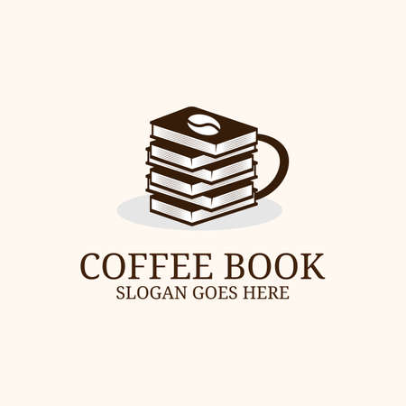 Retro Coffee cup shop logo design inspiration, Retro coffee shop Vector templateのイラスト素材