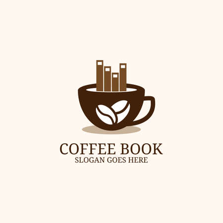 Retro Coffee cup shop logo design inspiration, Retro coffee shop Vector templateのイラスト素材