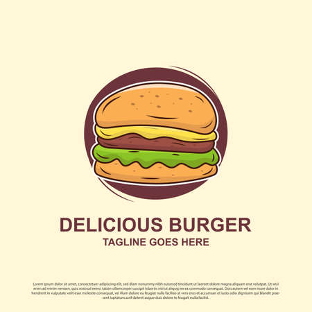 Lovely delicious pizza logo design, best for cartoon beverages logo imageのイラスト素材