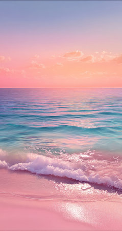 Pastel beach sunset (1)の素材