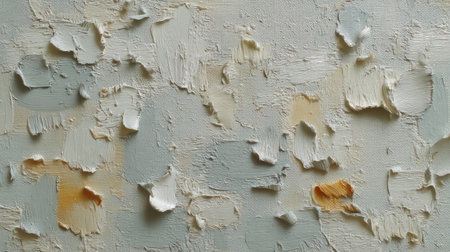 This abstract image presents a close-up view of an oil painting, exhibiting a textured surface with varying colors. The composition includes layered brushstrokes creating depth and visual interest. Suitable for various applications, this artwork could be employed in designs, backgrounds, or for creative projects, suggesting artistic ambiance.の素材