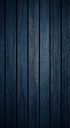 This image showcases a dark blue wooden plank background. The texture reveals vertical lines with varying shades of blue. The overall style is clean and simple. Suitable for a wide range of uses, this versatile background could be ideal for digital design or print projects.の素材