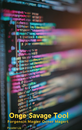 This image presents a close-up view of digital code displayed on a computer screen, showing text and symbols in vibrant colors. The composition emphasizes abstract shapes, gradients, and a shallow depth of field, with soft lighting. Suitable for articles about technology, software development, or digital innovation. It can be used for various commercial and editorial projects.の素材