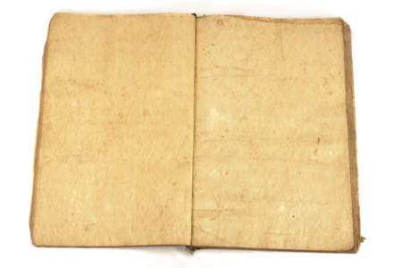Open blank traditional vintage bookの写真素材