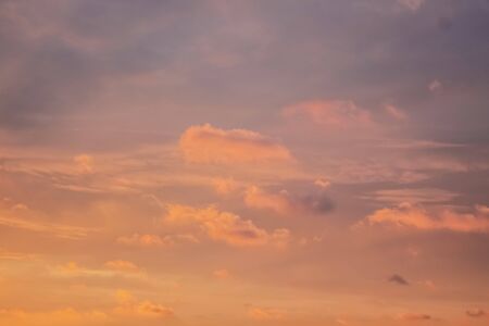 Incredible beautiful Sunset with cloud formations and colors in the sky.の写真素材