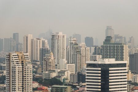 City panorama Bangkok. Skyscraper and cityscape of the capital of Thailand.の写真素材