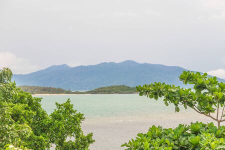 Beautiful Koh Samui island in Surat Thani, Thailand. Turquoise water and huge mountains.の写真素材