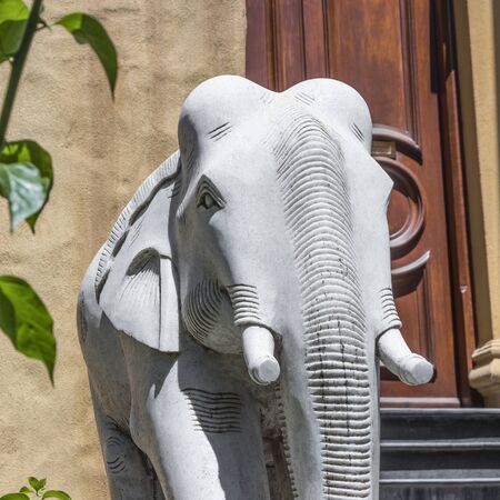 African elephant, figurine, replica or statue from Cape Town, South Africa.の写真素材
