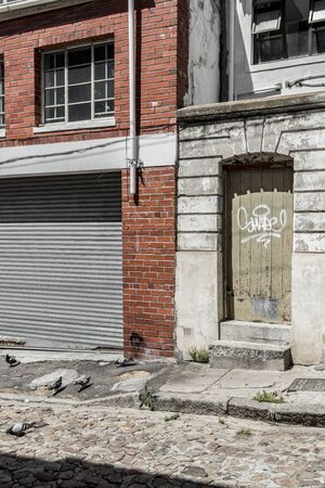 Bad areas and old buildings in Cape Town South Africa.の写真素材