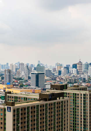 Bangkok Thailand May 22, 2018 Bangkok city panorama skyscraper and cityscape of the capital of Thailand.のeditorial素材