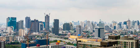 Bangkok Thailand May 22, 2018 Bangkok city panorama skyscraper and cityscape of the capital of Thailand.のeditorial素材