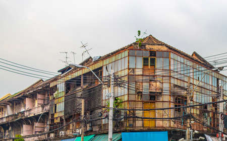 Bangkok Thailand May 22, 2018 Heavy traffic in China Town on Yaowarat Rd Road in Samphanthawong Bangkok Thailand.のeditorial素材