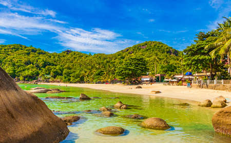 Fantastic beautiful panoramic view from Silver Beach on Koh Samui in Thailand.の写真素材