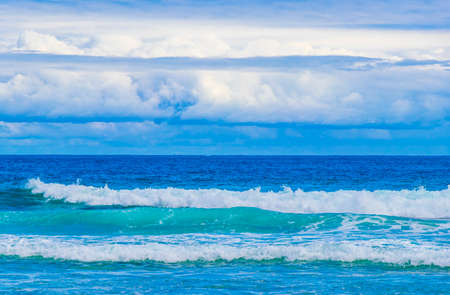Strong waves at amazing Praia de Lopes Mendes beach on the big tropical island Ilha Grande in Angra...