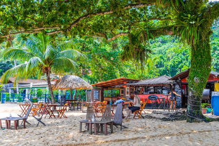 Ilha Grande Brazil November 23, 2020 The big tropical island Ilha Grande Abraao beach in Angra dos Reis Rio de Janeiro Brazil.のeditorial素材