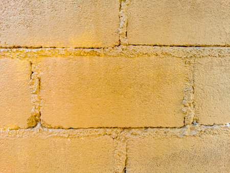 Beautiful wall stone and floor or ground texture pattern in Zicatela Puerto Escondido Oaxaca Mexico.の写真素材