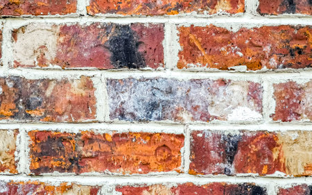Beautiful brick wall stone and floor or ground texture pattern in Playa del Carmen Quintana Roo...