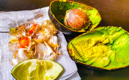 Popular vegetable and food of the Mexicans and Mexico the avocado in Playa del Carmen Quintana Roo Mexico.の写真素材