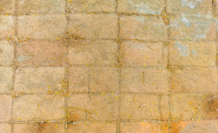 Texture pattern detail of a wall of rocks stones brick bricks brickwall in Zicatela Puerto Escondido Oaxaca Mexico.の写真素材