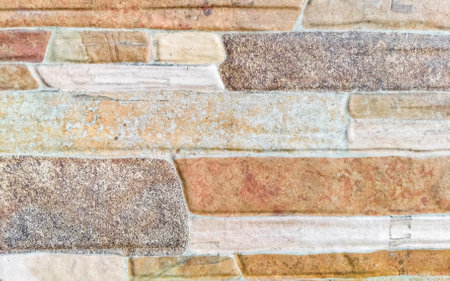 Texture pattern detail of a wall of rocks stones brick bricks brickwall in Zicatela Puerto Escondido...