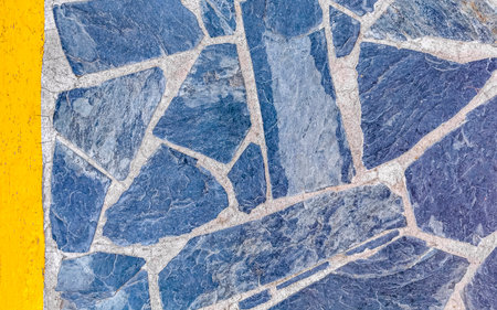 Texture pattern detail of a wall of rocks stones brick bricks brickwall marble art in Zicatela...