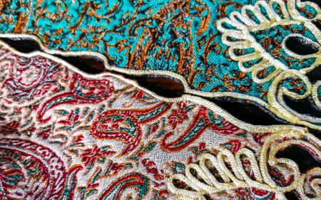 Beautiful stylish tablecloth texture pattern.
