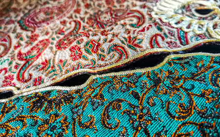 Beautiful stylish tablecloth texture pattern in Para Heredia Costa Rica in Central America.