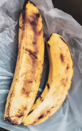 Beautiful ripe yellow banana bananas in Playa del Carmen Quintana Roo Mexico.