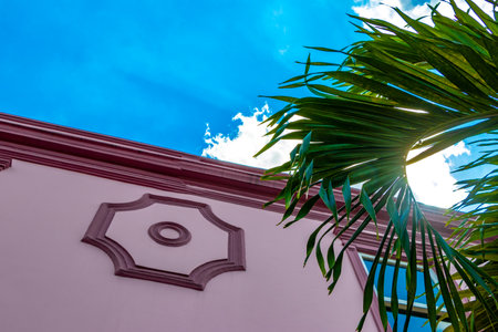 Wall building and architecture in Alajuela Costa Rica in Central America.