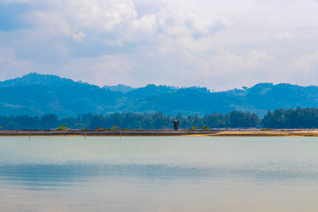 Pakarang Cape tropical paradise beach sea and shore landscape in Khao Lak Amphoe Takua Pa Phang Nga...