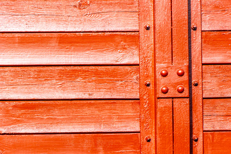 Red orange texture pattern of classic vintage old retro train trains steam locomotive locomotives.の写真素材