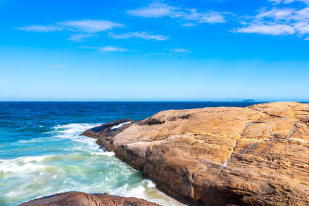 Rio de Janeiro State of Rio de Janeiro Brazil October 23, 2020 Ipanema Beach Tropical Paradise with...