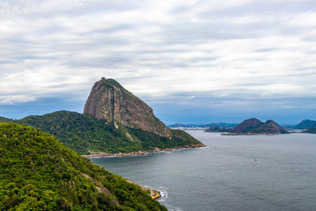 Rio de Janeiro State of Rio de Janeiro Brazil October 11, 2020 Sugarloaf sugar loaf mountain Pao de...