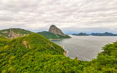 Rio de Janeiro State of Rio de Janeiro Brazil October 11, 2020 Sugarloaf sugar loaf mountain Pao de...
