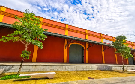 City Centro Street Streets Road Down town Cityscape and Skyline Panorama with Skyscrapers Buildings orange hall in Brazil.の写真素材