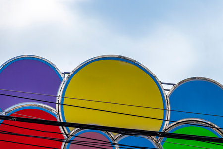 Kathu Phuket Thailand October 08, 2025 Colorful Patong walking street welcome entrance sign signage board lettering in Patong Beach Kathu Phuket Island Thailand.の写真素材