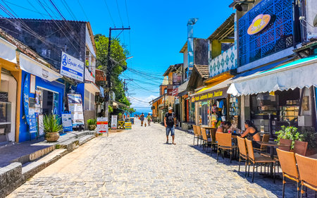 Angra dos Reis State of Rio de Janeiro Brazil November 24, 2020 Vila do Abraao village town with...