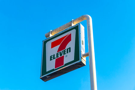 Kathu District Phuket Island Province Thailand November 29, 2025 7 Eleven Seven 11 store shop...