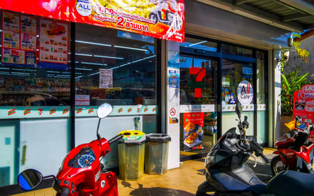 Kathu District Phuket Island Province Thailand 04. February 2026 7 Eleven Seven 11 store shop...