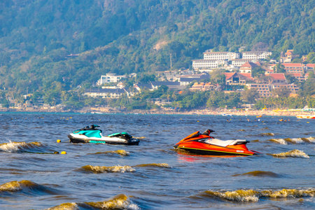 Kathu District Phuket Island Province Thailand 05. March 2026 Rent jet ski jetski water activity...