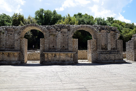Ruins of Buthrotum, ancient city in south Albania. Butrintの写真素材