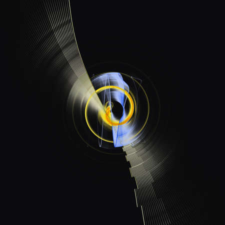 Digitally generated image made of colorful fractal to serve as backdrop for projects related to...