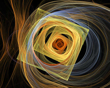 Digitally generated image made of colorful fractal to serve as backdrop for projects related to fantasy, creativity, imagination, art and web design.の写真素材