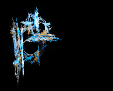 Digitally generated image made of colorful fractal to serve as backdrop for projects related to fantasy, creativity, imagination, art and web design.の写真素材