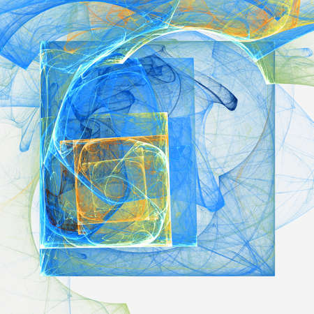 Digitally generated image made of colorful fractal to serve as backdrop for projects related to fantasy, creativity, imagination, art and web design.の写真素材