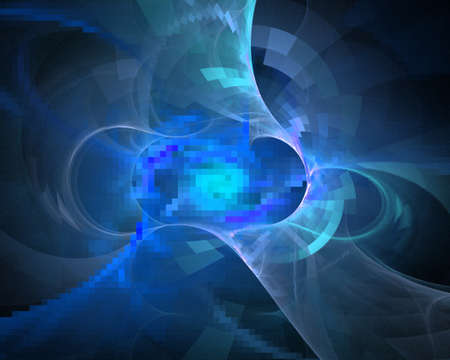 Digitally generated image made of colorful fractalの写真素材