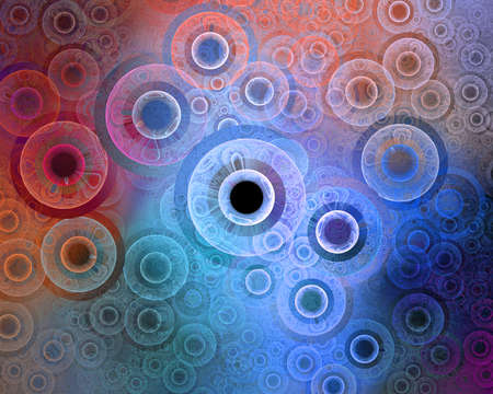 Digitally generated image made of colorful fractal to serve as backdrop for projects related to fantasy, creativity, imagination, art and web design.の写真素材