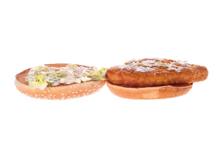Classic American food removed on a white background.の写真素材
